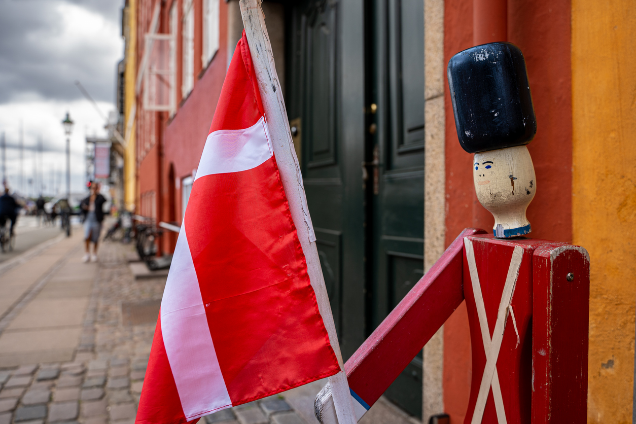 Danmark, dansk flagg, flagg, Dansk gardist, fanebærer