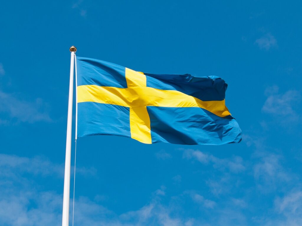 Sverige, flagg, svensk flagg
