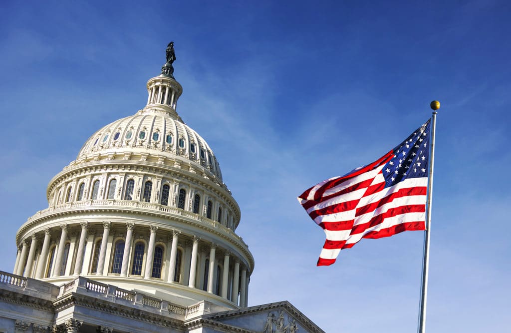 capitol hill, US congress, american flag