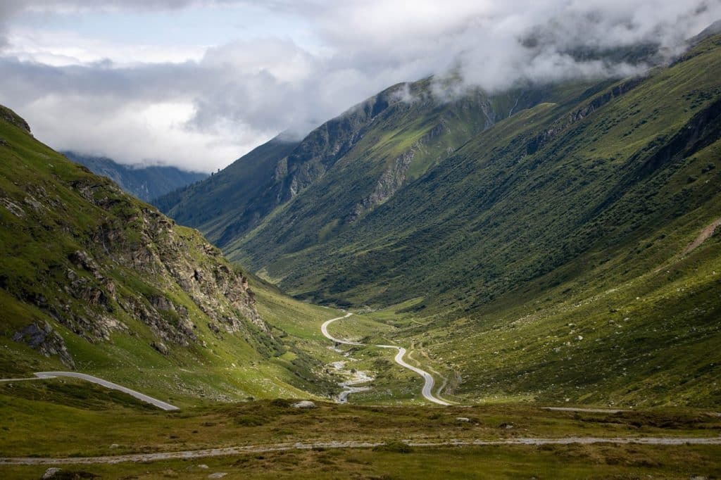 Østerrike fjell vei