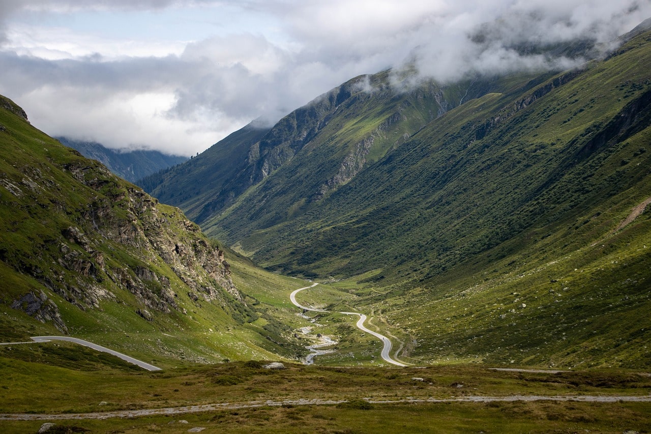 Østerrike fjell vei