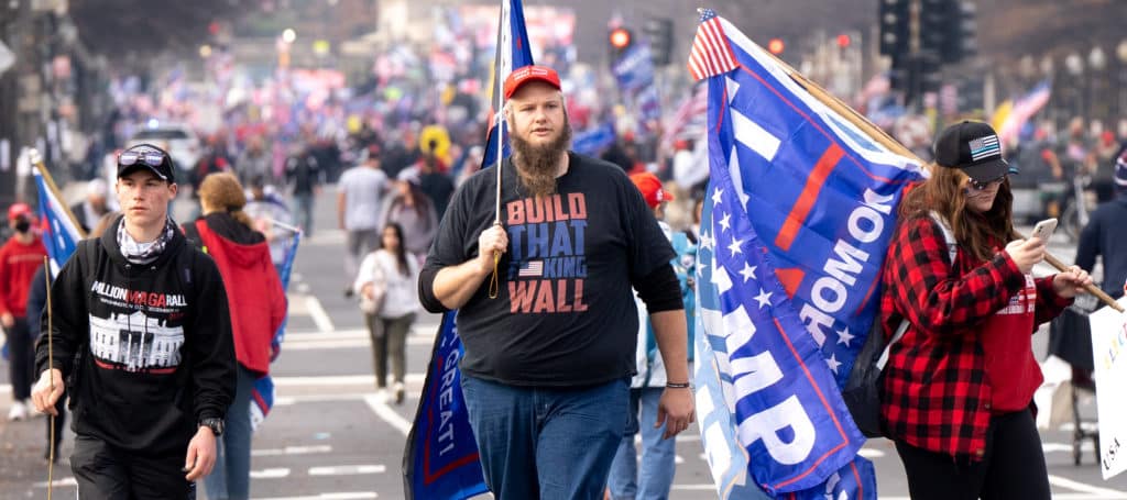 Scenes from the pro-Trump MAGA March, USA, MAGA, Trump