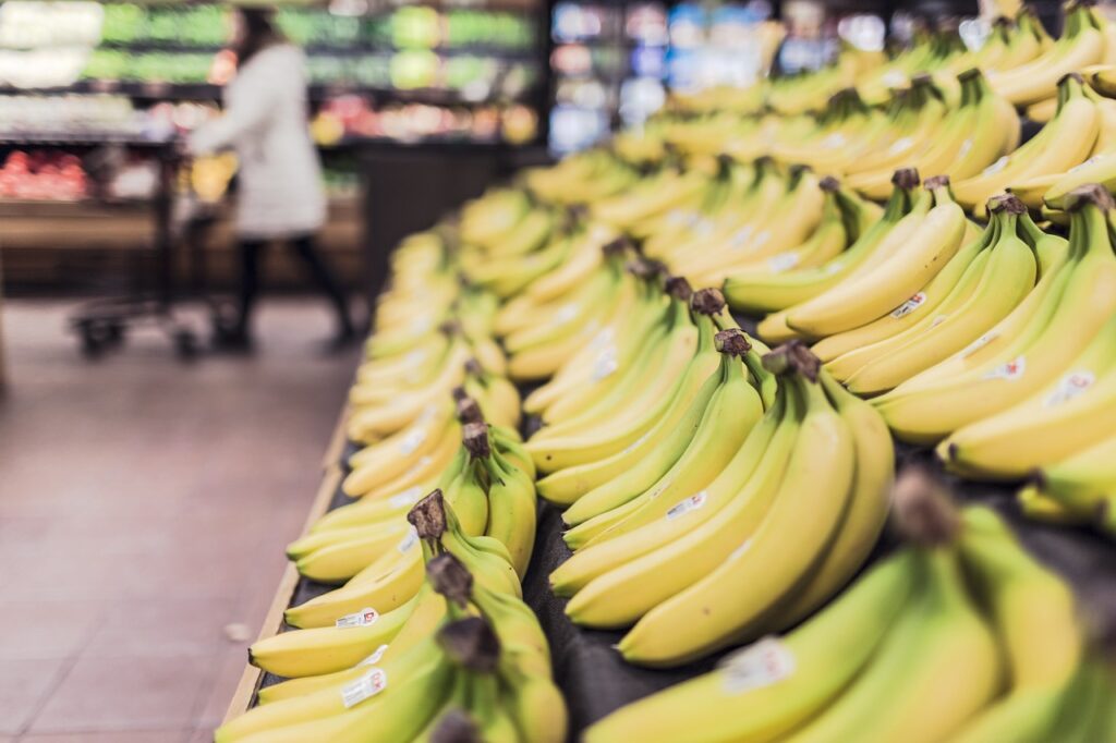 bananer mat handel butikk