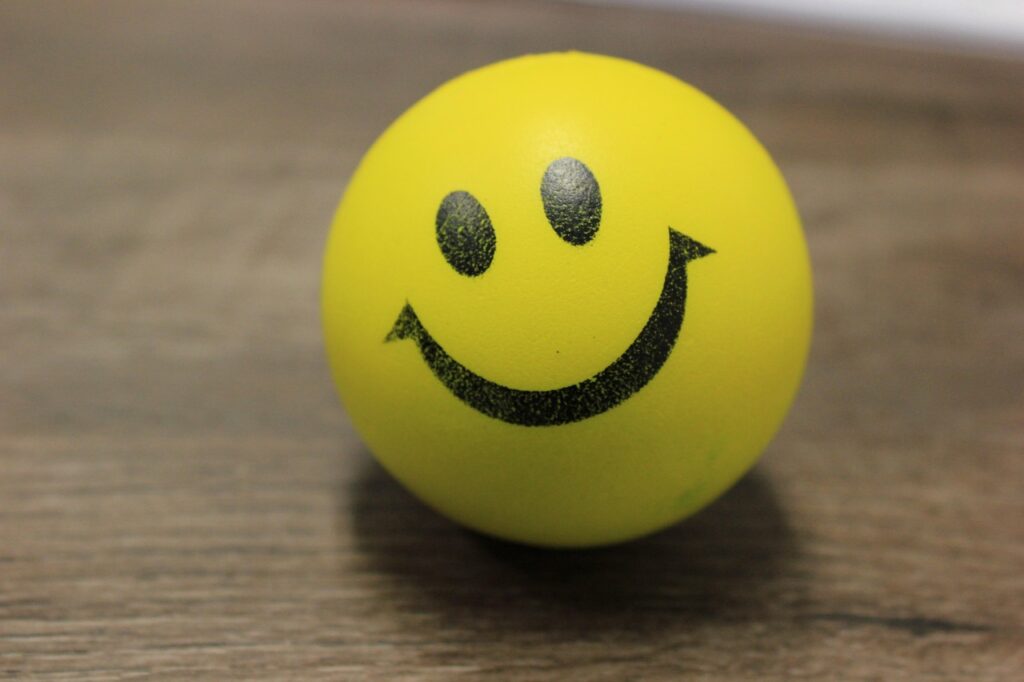 Smiley optimisme glad