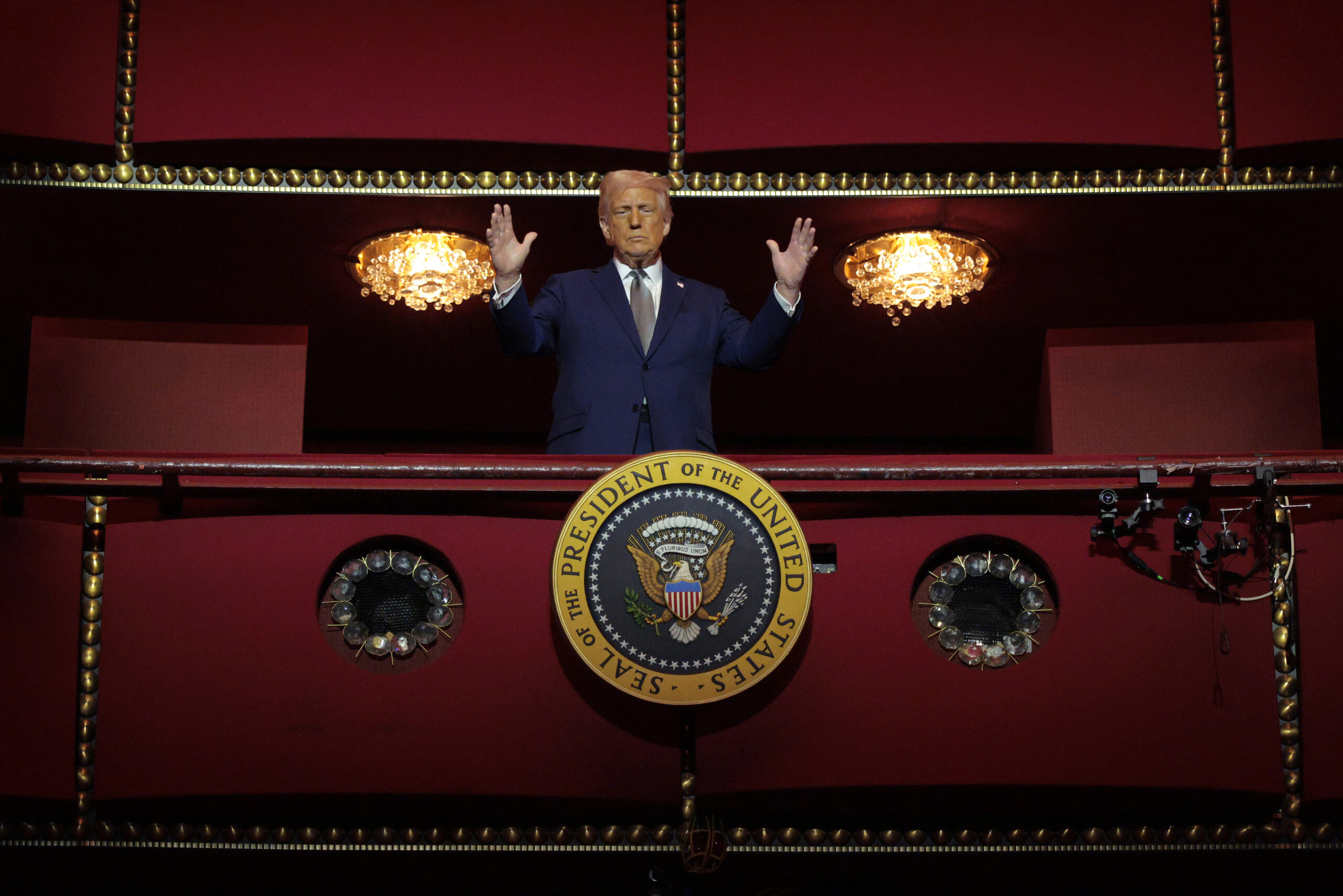 President Trump Participates In A Kennedy Center Board Meeting And Tour