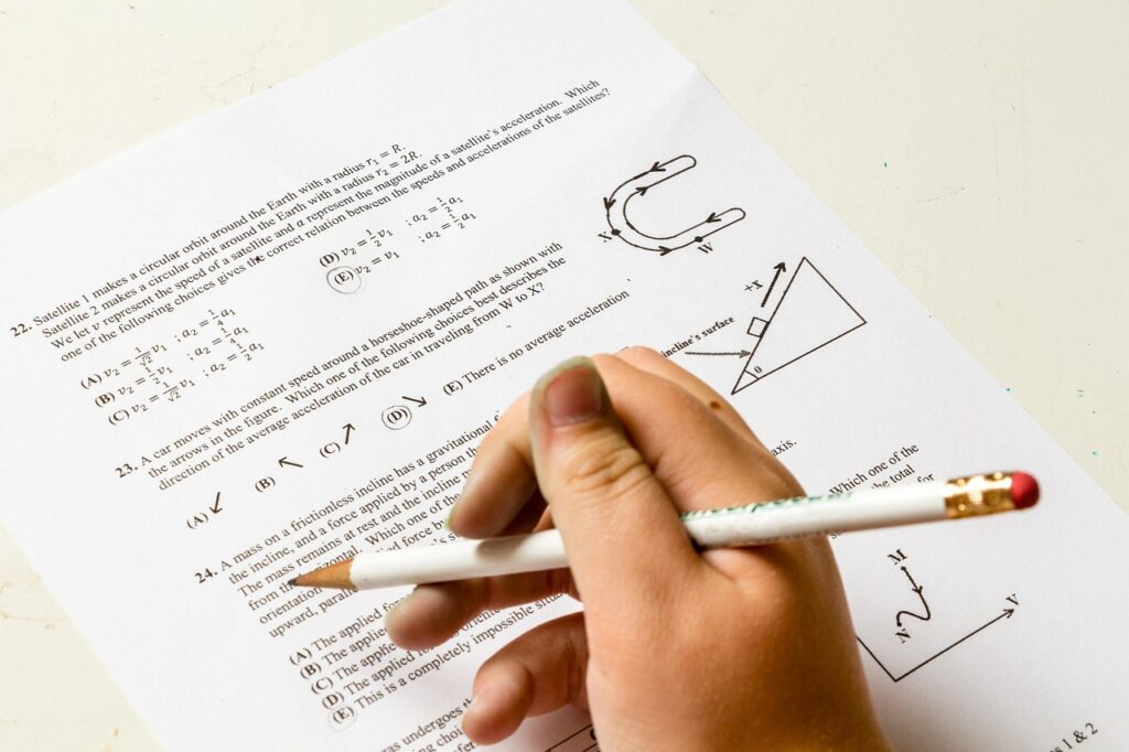 prøve test skole