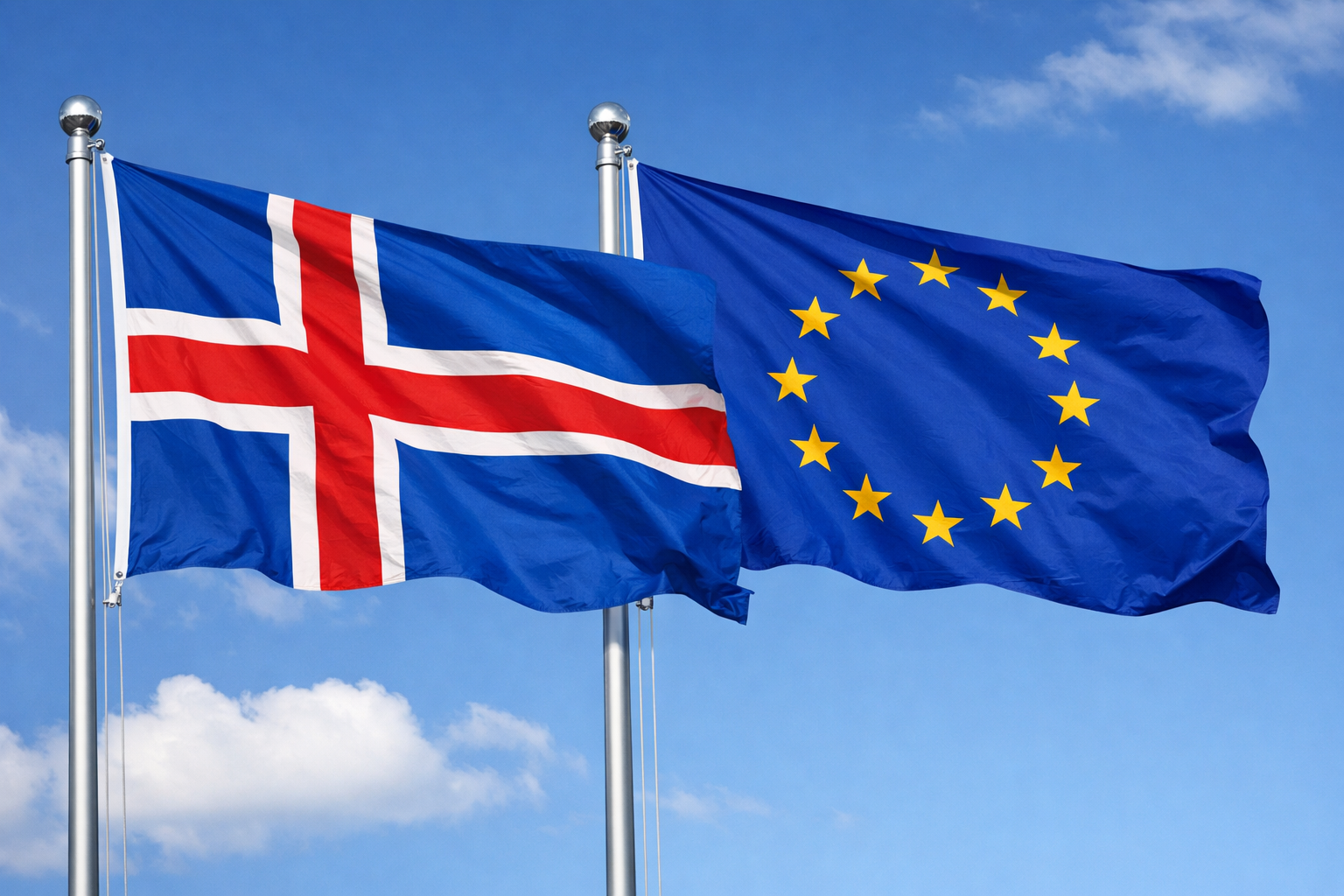 Island EU flagg