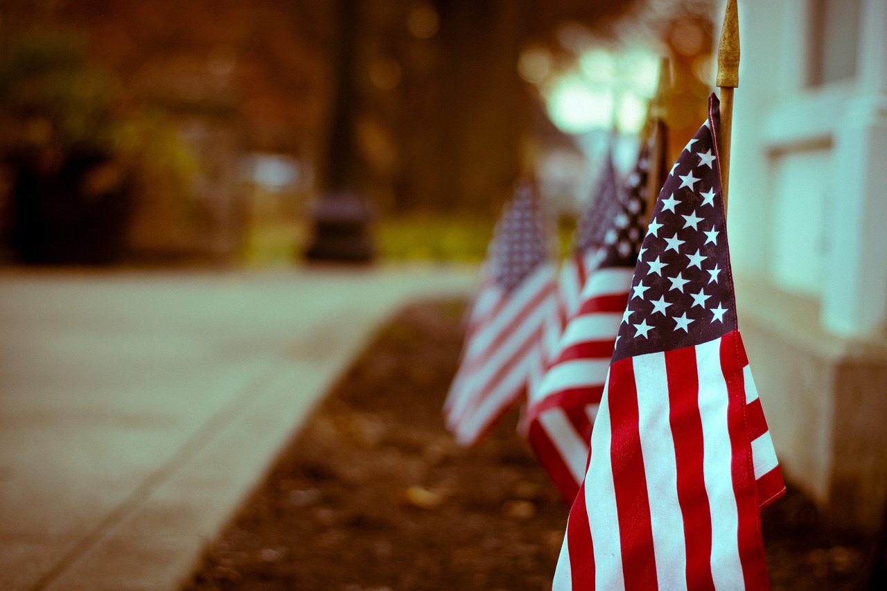 USA amerikansk flagg